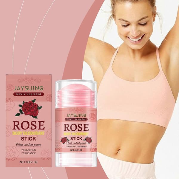 72H Friskhed Rose Kropsduftstift, Langvarig Lugtfjerner til Armhuler, Krop, Private Områder