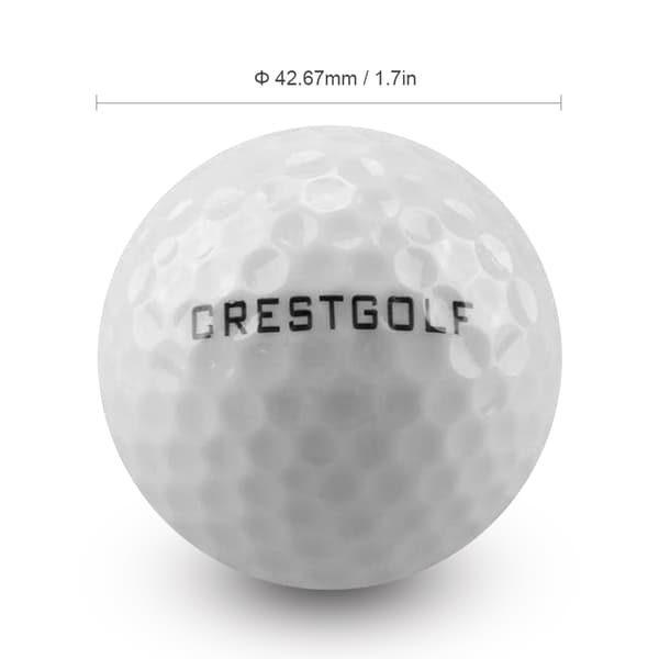 6 st ljusa LED-golfbollar med inbyggt batteri