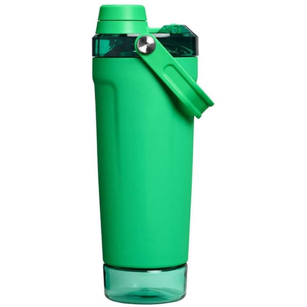 590 ml (20 oz) dobbel vakuumisolert shakerkopp i 304 rustfritt stål for proteinpulver (grønn)