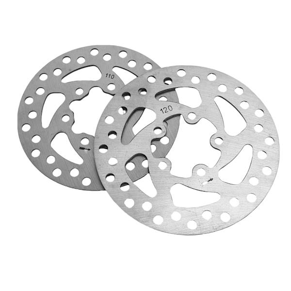 2 stk. bremseskiver i rustfrit stål 110 mm og 120 mm bremseskive til udskiftning