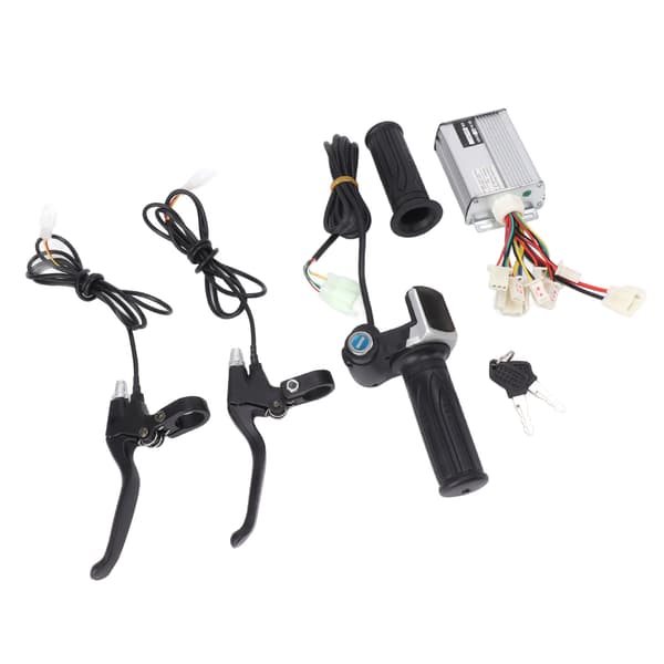48V 1000W Elcykel Controller Kit med Drejegashåndtag og Aluminium Bremsegreb