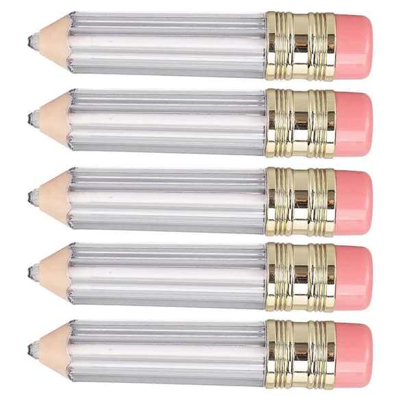 Sæt med 5 tomme 5 ml lipgloss-tuber i blyantform til dine gør-det-selv-kreationer