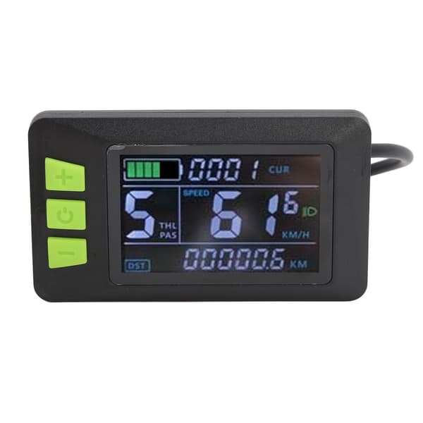 LCD-display til el-løbehjul, 6-bens kontrolpanel, vandafvisende, 24V-60V