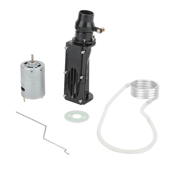 Vattenjetpumpmotor 380 propellrar RC båttillbehör fjärrkontroll svart