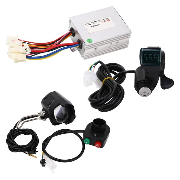 48V 500W Elcykel Controller Styr Kit med Varmeafledning og Forlygte