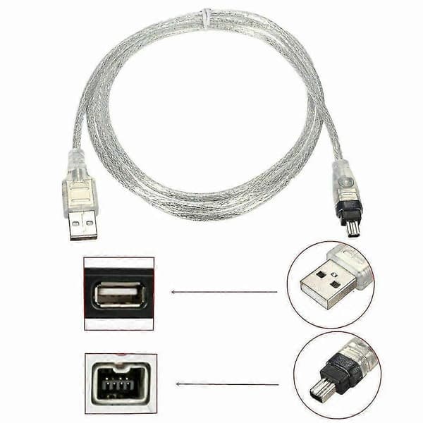 Firewire IEEE 1394 HD -videokameran uusi PC-muokkauskaapeli Minidv USB -datakaapeleille.