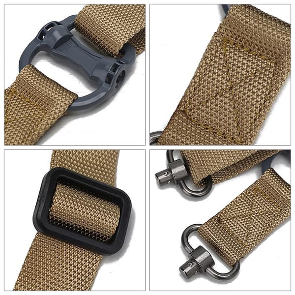 QD Sling Nylon 2-punkts rask justering med QD-rotasjon og skinnemontering for rifle