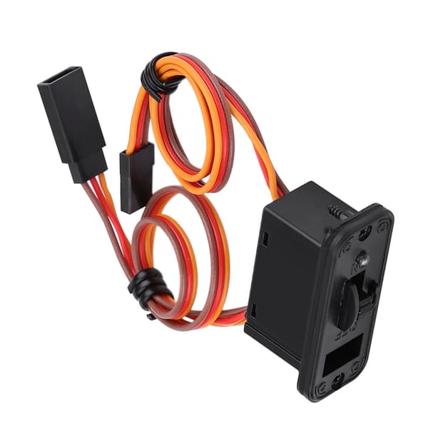 RC JR-bryter med LED for mottaker, robust RC-bryter, høykvalitetsmateriale 12A 6-12V