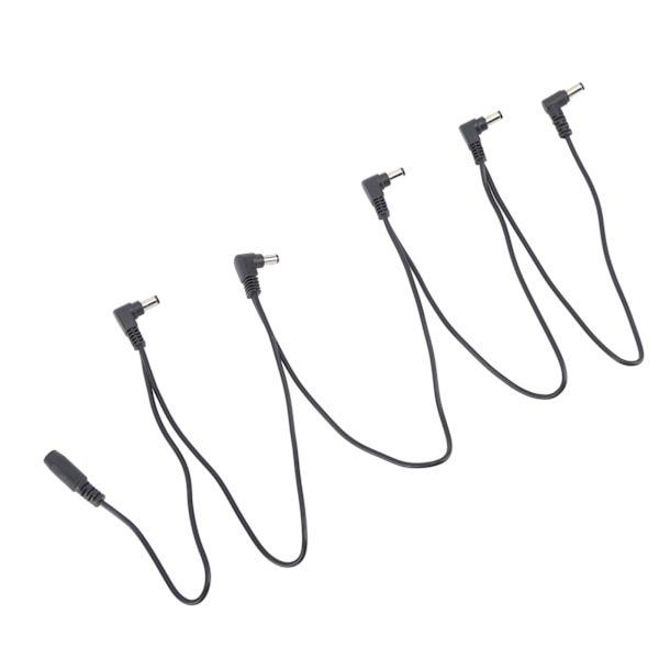 Universal 1-til-5-vejs Daisy Chain-kabel til strømforsyning af guitar-effektpedaler
