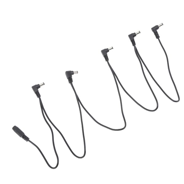 Universell 1-til-5-veis Daisy Chain-kabel for strømforsyning av gitar-effektpedaler