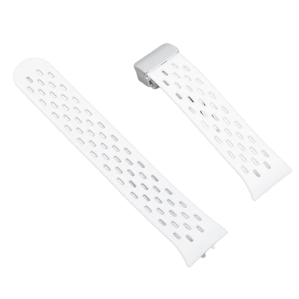 Åndbar silikonearmbånd med quick release til Galaxy Fit3 Hvid - Let og stilfuld