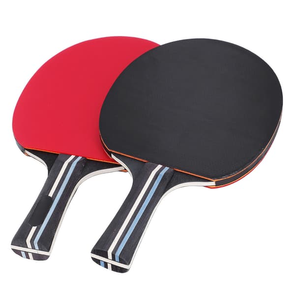 BSK-6 Bordtennisbat Sæt med 2 Bat, 3 Bolde, Skridsikkert Greb til Begyndere