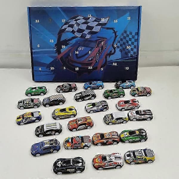 2026 Egnet julegave Jule-nedtællings-blindboks Julegave, racer-blindboks-gave til søn