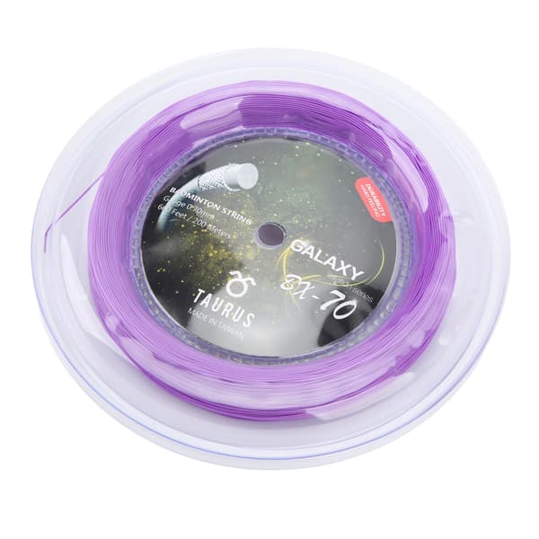 POWERTI BX70 Högelastisk Nylon Badmintonsträng 0,7 mm 200 m Lila för Racketar