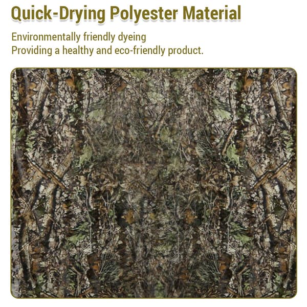 3D kamouflage Ghillie-dräkt för herr jakt, laserskuren stereoversion, polyestermaterial