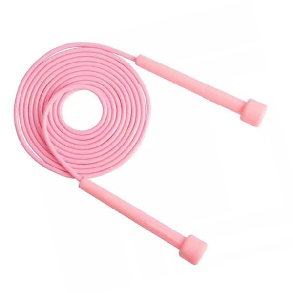 Justerbart hoppetau for trening, speedhoppetau for menn, kvinner, barn, rosa