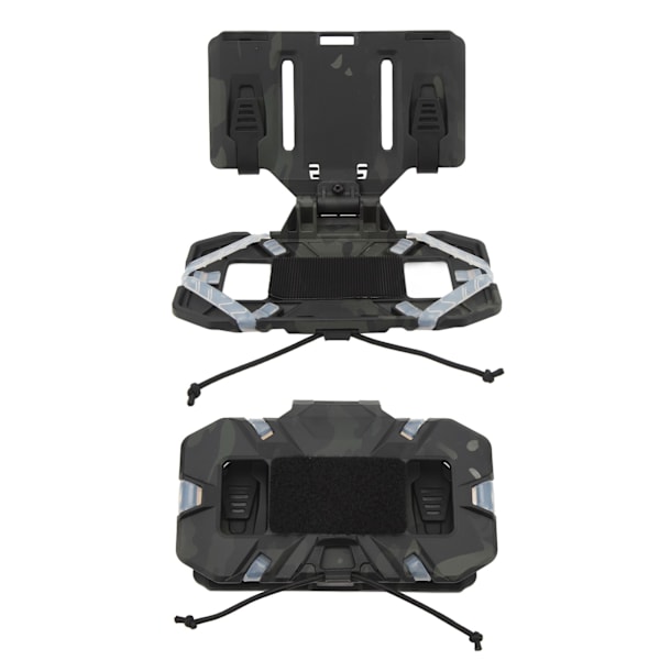 Multifunktionel foldbar nylon silikone vest telefonholder til MOLLE træning, sort, CP