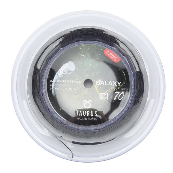 POWERTI BX70 Högelastisk Nylon Badmintonsträng 0,7 mm 200 m Svart för Racketar