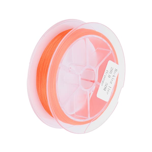 Voksfri fluefisketrimline 20LB 50m i orange polyester