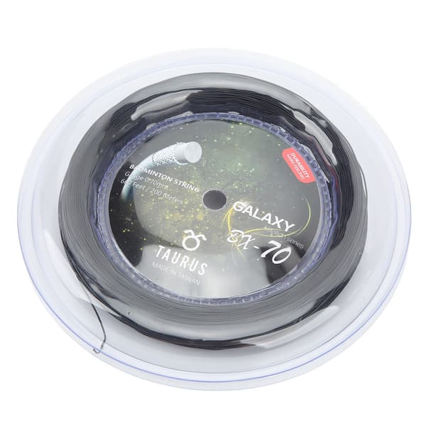 POWERTI BX70 Högelastisk Nylon Badmintonsträng 0,7 mm 200 m Svart för Racketar