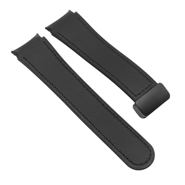 Sort silikonearmbånd med magnetisk quick-release spænde til Watch 6, 5 og 4