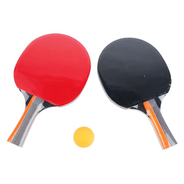 Bordtennisbat sæt med 3 bolde til begyndere, svedabsorberende greb, 7 lag