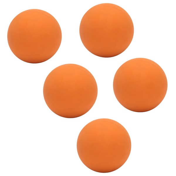 5 st 6 cm gummiboll – säker, miljövänlig för handträning, simbassänger, stränder – orange
