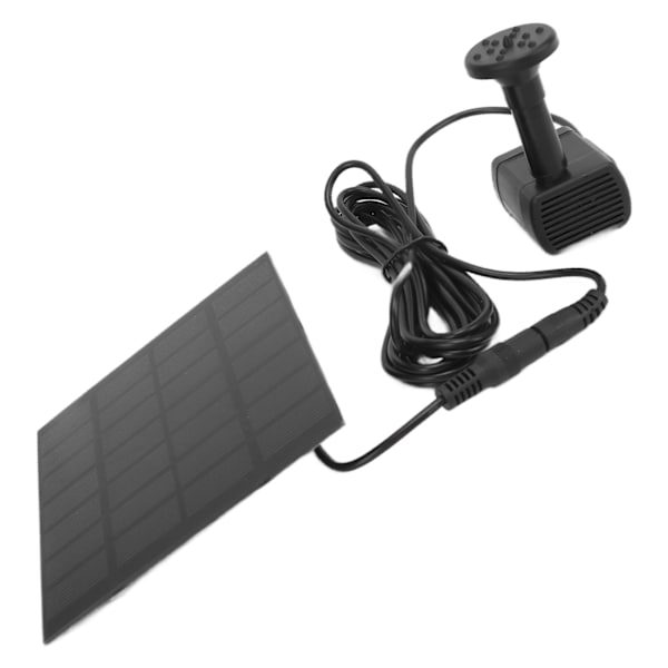 Flydende solcelle springvandspumpe med sprinkler til fuglebade, have, akvarium