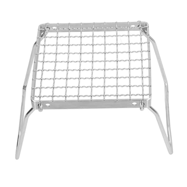 Sammenklappelig campinggrill, 304 rustfrit stål, ultralet, med ben til grill/picnic