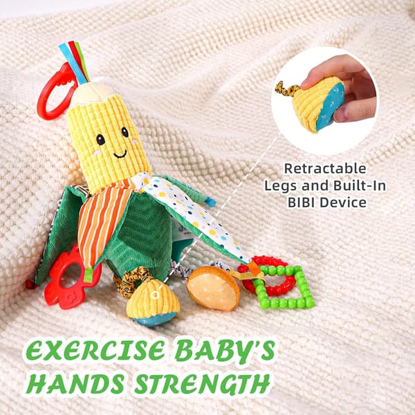 Babyrangler Hengende Leker for Barnevogn Bilsete Barneseng Lekegym Barnevogn, Mageleke Sensorisk B.