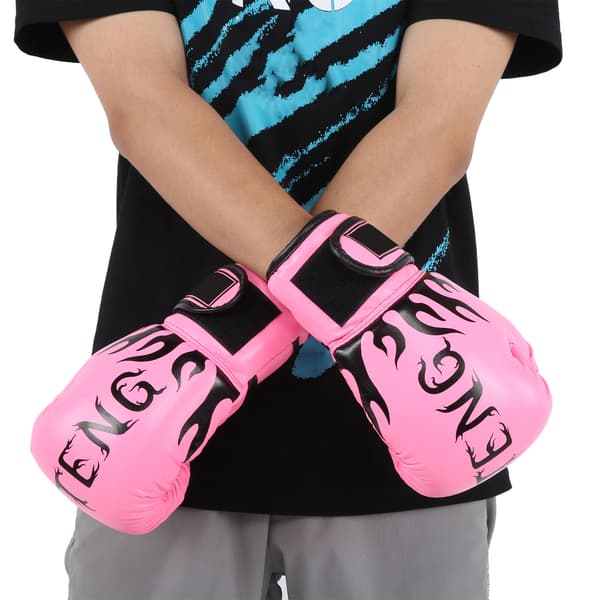 2 st boxhandskar för barn för nybörjare 8-14 år Handskydd Träning Sport Rosa