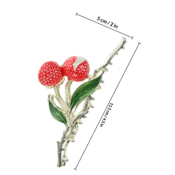Søte litchi-formede hårspenner, holdbare stylingverktøy, egnet for kvinner og unge jenter, 1 stk