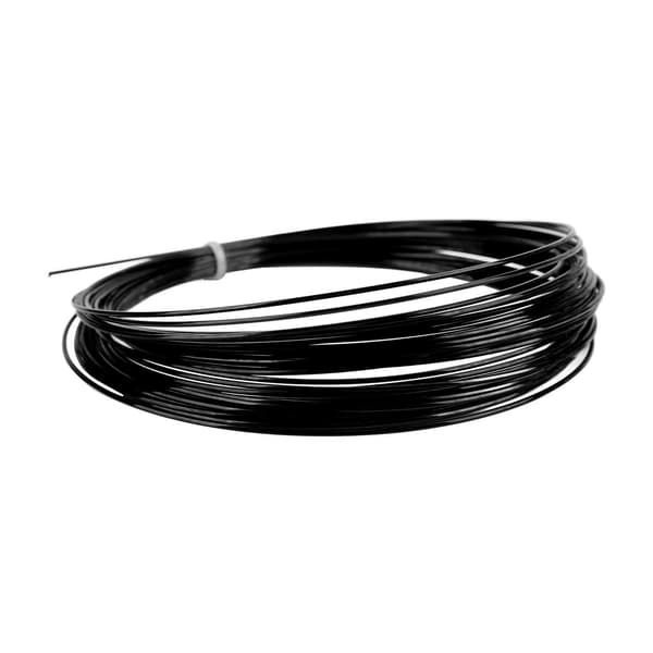 Professionell Hex Tennissträng, Slitstark, 12m/39.4ft, Svart Polyester