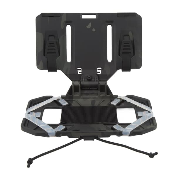 Multifunktionell vikbar nylon silikon väst telefonhållare för MOLLE träning, svart, CP