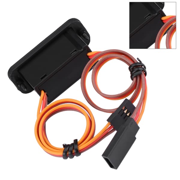 RC JR-bryter med LED for mottaker, robust RC-bryter, høykvalitetsmateriale 12A 6-12V