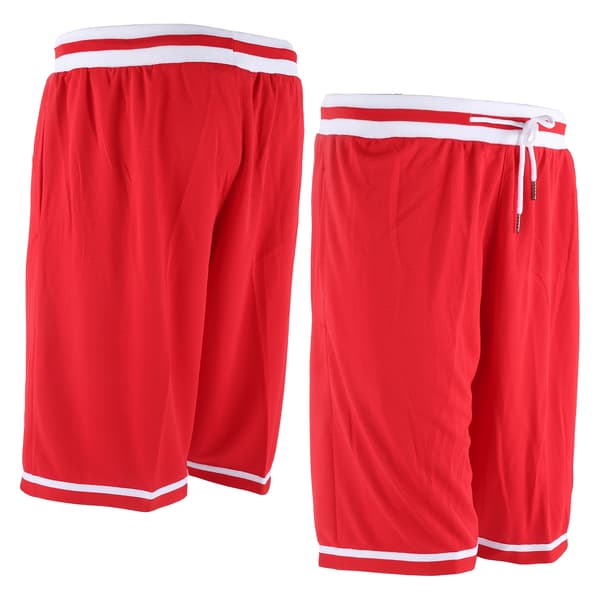 Herre hurtigtørrende sommer løbetræning sportsshorts med striber, XXL