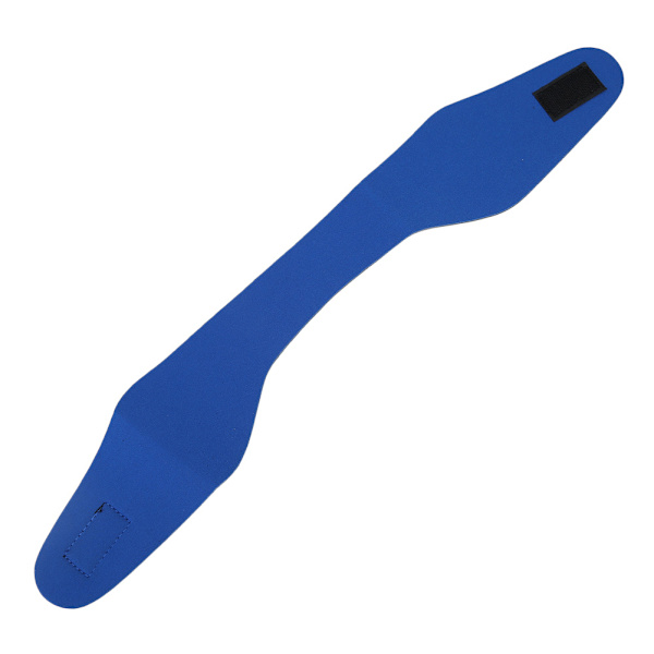 Elastisk neoprenhodebånd for svømming, for barn og voksne, blå, medium