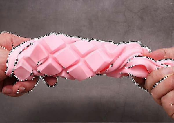 25 cm silikoneisbakker (sæt med 2) med låg, DIY isbakker, isbakker (pink)