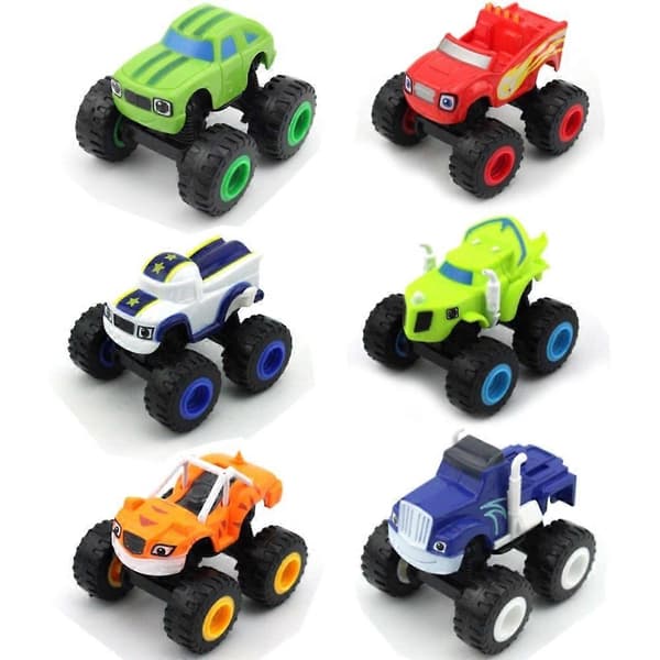 Blaze och Monstermaskinerna Leksaksracingbil Presentpaket för barn (6 delar)