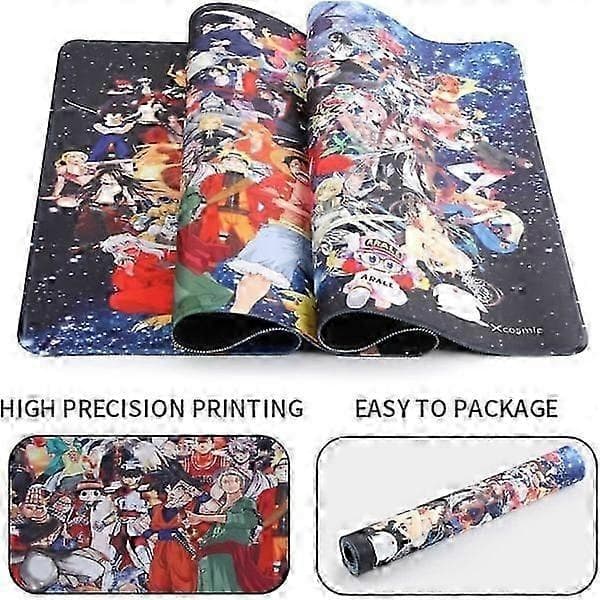 Gaming Musemåtte, 900 x 400 mm Stor Musemåtte, Anime Musemåtte, XXL Musemåtte
