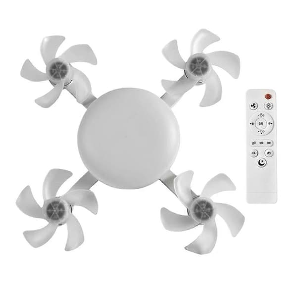 Kattotuuletin E27 LED-valolla ja kaukosäädettävällä himmennystoiminnolla