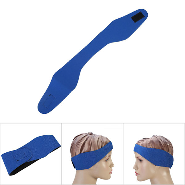 Elastiskt Neoprenpannband för Simning, för Barn och Vuxna, Blå, Medium