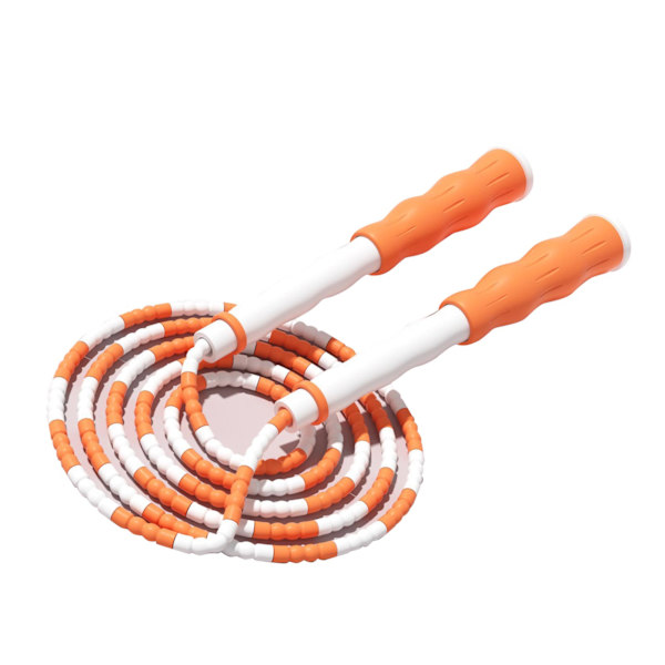 Justerbart Segmenteret Sjippetov, Anti-sammenfiltring, Fleksibel PP Plast, Orange, til Børn