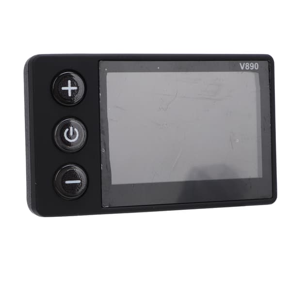 Vannbestandig LCD-sykkeldisplay med multifunksjonelt kontrollpanel for 22,2 mm styre.