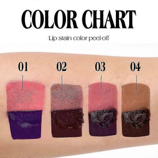 Sett med avtakbare lipgloss-penner, langvarig matt nude leppestift