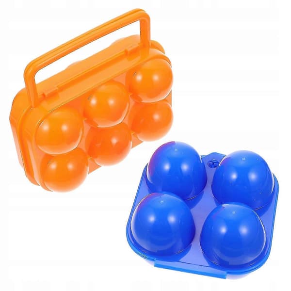 Camping eggoppbevaringsboks, kan holde 6 egg