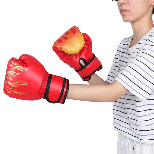 Børne PU Boksehandsker til Karate, Muay Thai og Sanda Træning med Åndbart Design og Beskyttelse