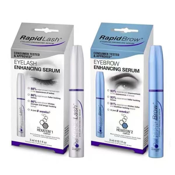 RapidLash øjenvippeserum, RapidBrow øjenbrynsserum 3ml blue