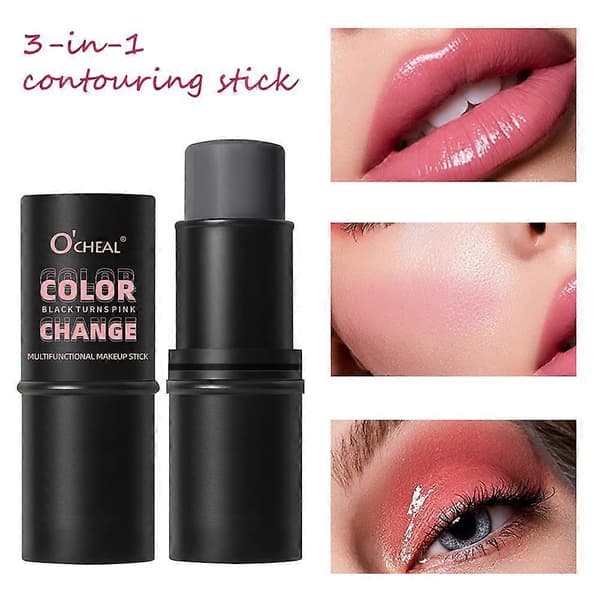 Denne to-i-én blush og gloss kan lægges over en let cremeblush.