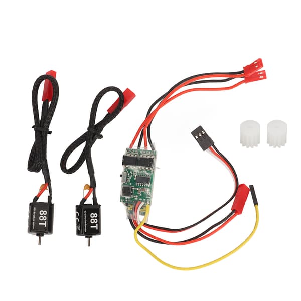 10A Toveis Dobbel Børste ESC Hastighetskontroll for RC 88T Tankskipmodell